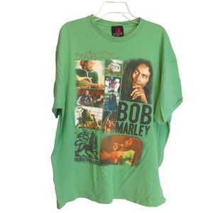 Zion Rootwear Bob Marley Men's 2X T-Shirt Trenchtown Rock